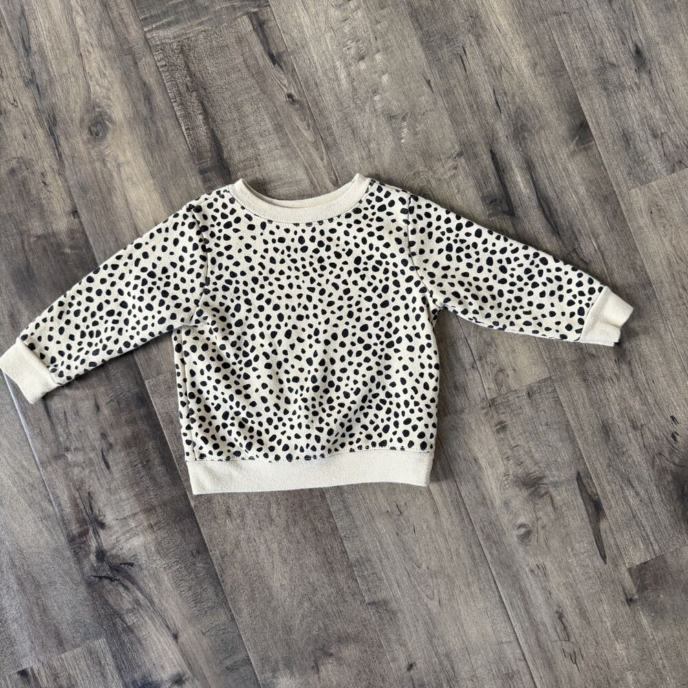 Garanimals Baby Girl Tan Animal Print Crewneck Sweatshirt Size 12 months